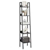 BÜCHERWAND Schwarz  - Schwarz, Basics, Holzwerkstoff/Metall (33,8/170/30cm) - Boxxx