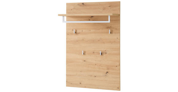 GARDEROBE 4-teilig  in 206/202/38 cm  - Weiß/Eiche Artisan, Design, Glas/Holzwerkstoff (206/202/38cm) - Xora