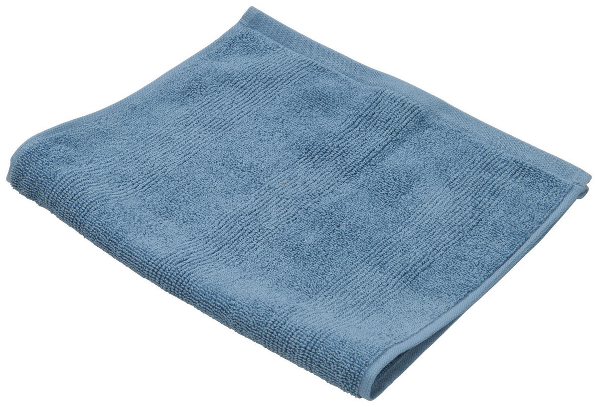 RUČNÍK PRO HOSTY, modrá - modrá, Basics, textil (30/50/0.5cm) - Bio:Vio