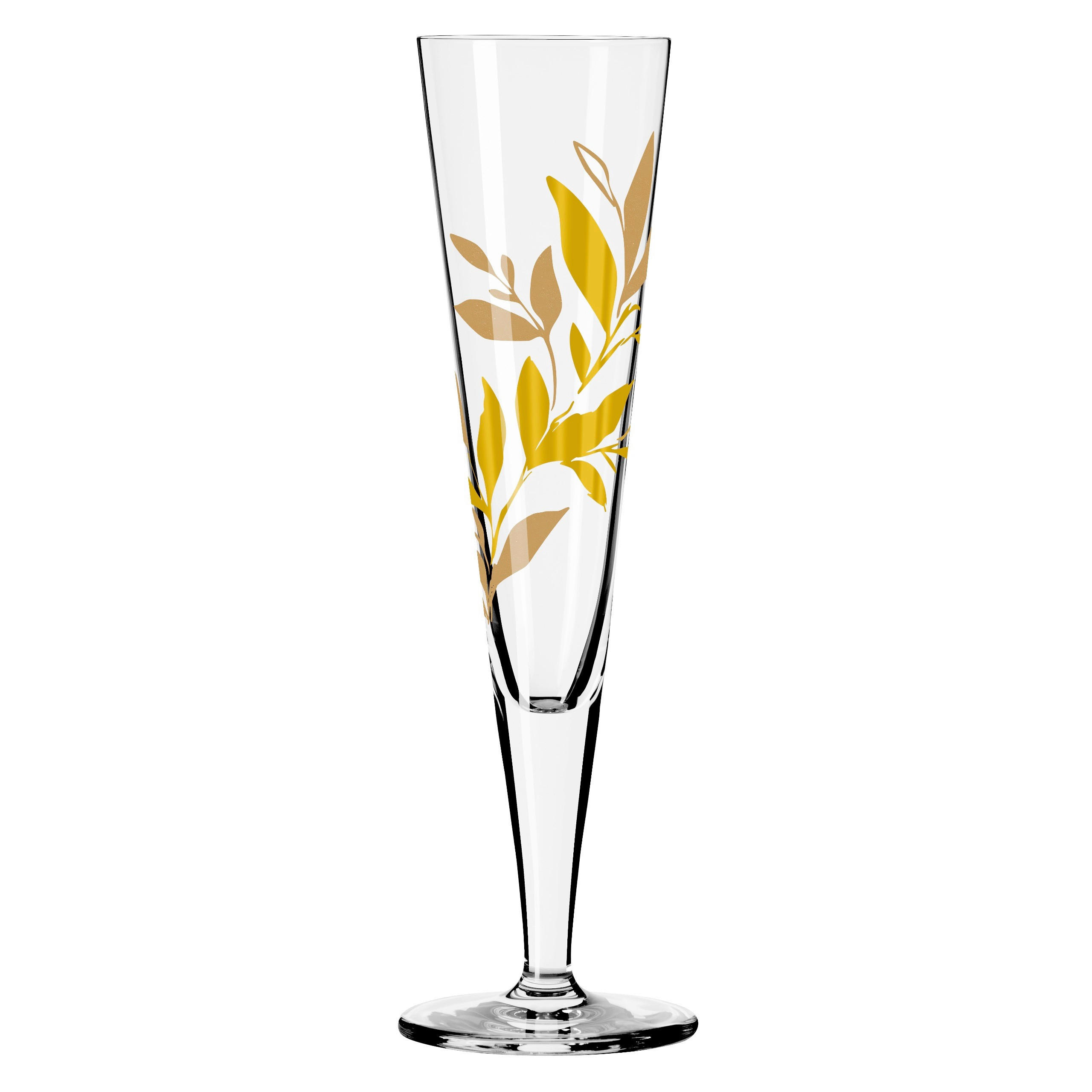 CHAMPAGNERGLAS 205 ml  - Transparent/Goldfarben, Design, Glas (7.2/24.0cm) - Ritzenhoff