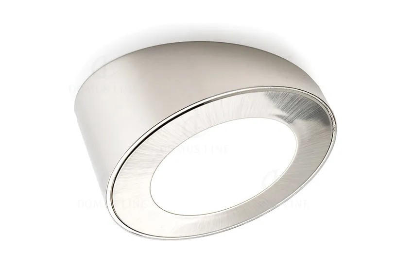 AUFBAULEUCHTE - Edelstahlfarben, Basics, Kunststoff (7,5/3,2/7,5cm) - HKT