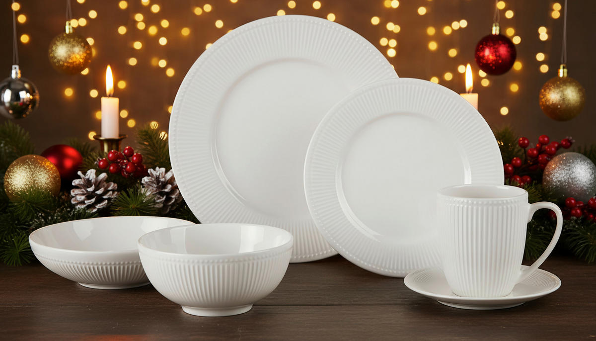 KOMBI SERVIS    24-dijelni   NELE  - bijela, Konvencionalno, keramika - Landscape