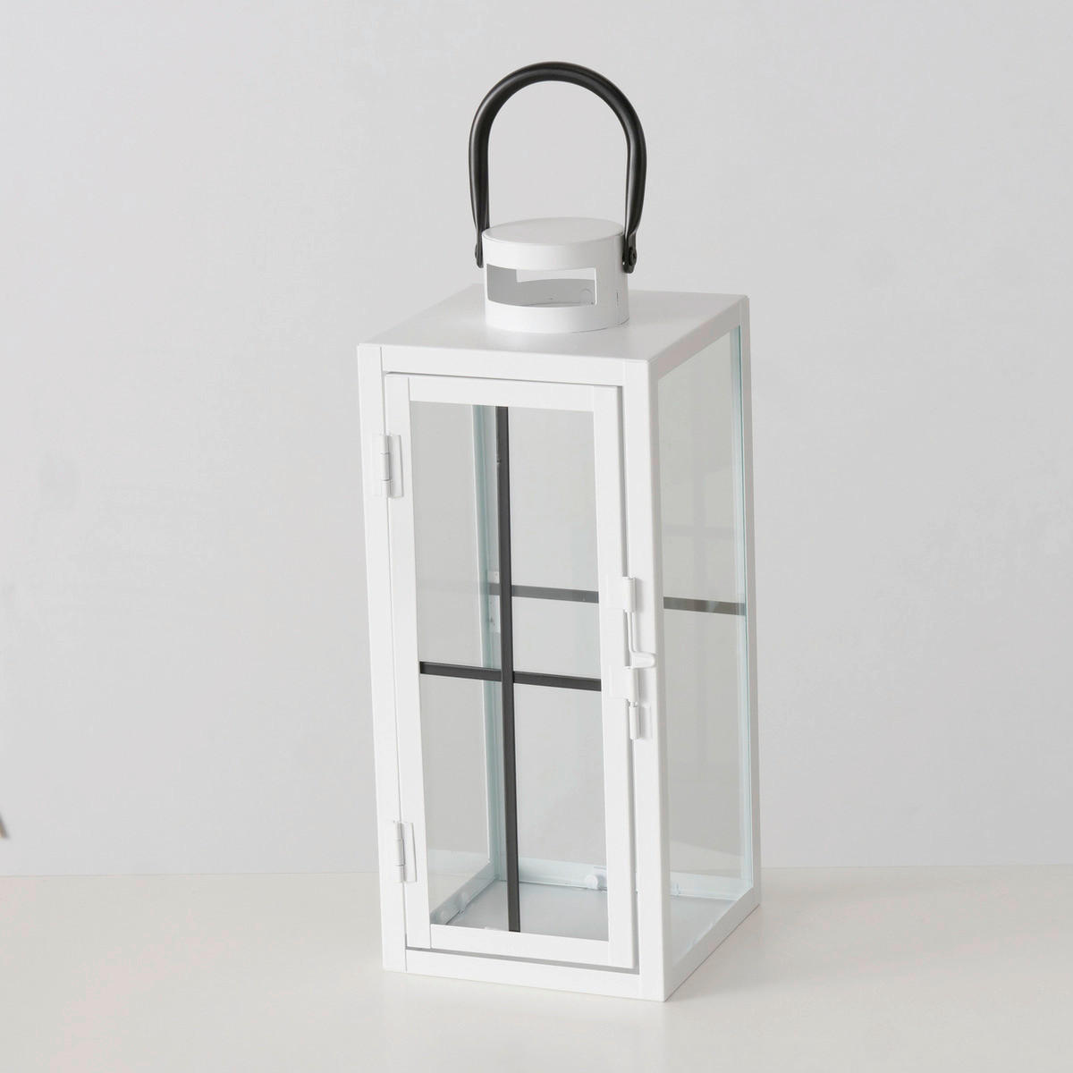 LAMPÁŠ kov, sklo - biela, Basics, kov/sklo (18,8/12,4/30cm)