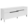 LOWBOARD - Schwarz/Weiß, Design, Holzwerkstoff/Metall (171/65/42cm) - Xora