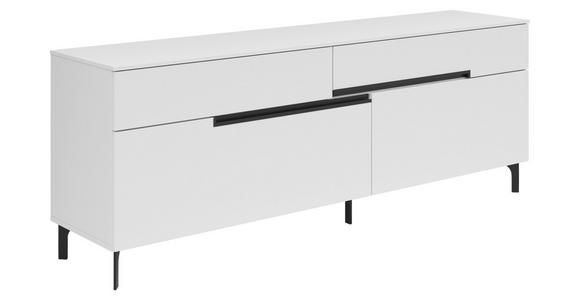 LOWBOARD - Schwarz/Weiß, Design, Holzwerkstoff/Metall (171/65/42cm) - Xora