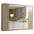 DREHTÜRENSCHRANK in Weiß, Eichefarben - Eichefarben/Weiß, Design, Glas/Holzwerkstoff (271/210/62cm) - Carryhome DREHTÜRENSCHRANK in Weiß, Eichefarben - Eichefarben/Weiß, Design, Glas/Holzwerkstoff (271/210/62cm) - Carryhome