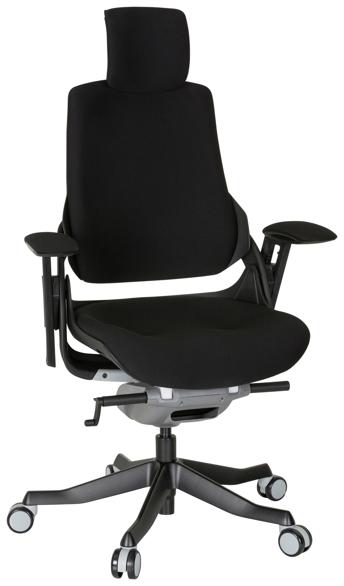 SNURRSTOL  i flatväv svart  - svart, Modern, metall/textil (67/116/54cm) - MID.YOU
