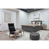 BOXBETT 180/200 cm  in Graphitfarben  - Graphitfarben, MODERN, Textil (180/200cm) - Livetastic