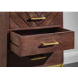 KOMMODE in 45/60/33 cm - Goldfarben/Braun, Trend, Holz/Metall (45/60/33cm) - Landscape
