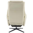 MASSAGESESSEL Echtleder Lederlook Beige    - Beige, Design, Leder/Textil (77/113/90cm) - Xora