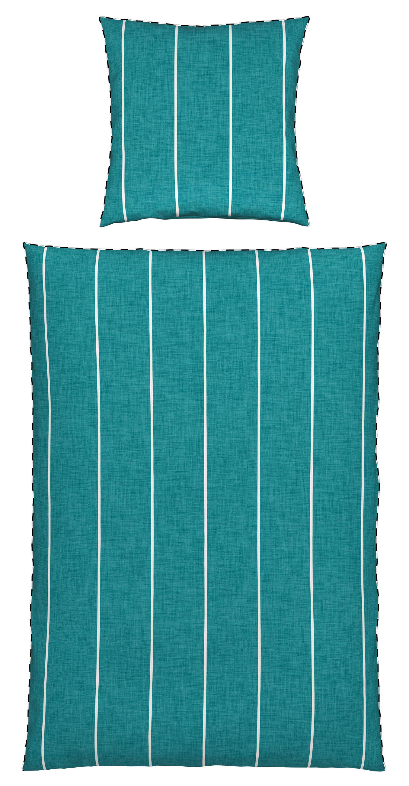 WENDEBETTWÄSCHE 135/200 cm Renforcé  - Petrol, KONVENTIONELL, Textil (135/200cm) - Novel