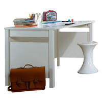 PSACÍ STŮL, bílá, 140/73/70 cm - bílá, Basics, kompozitní dřevo (140/73/70cm)