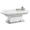 SOFFBORD i metall, glas, trämaterial 135/75/50 cm  - stålfärgad/vit, Design, metall/trämaterial (135/75/50cm) - Livetastic