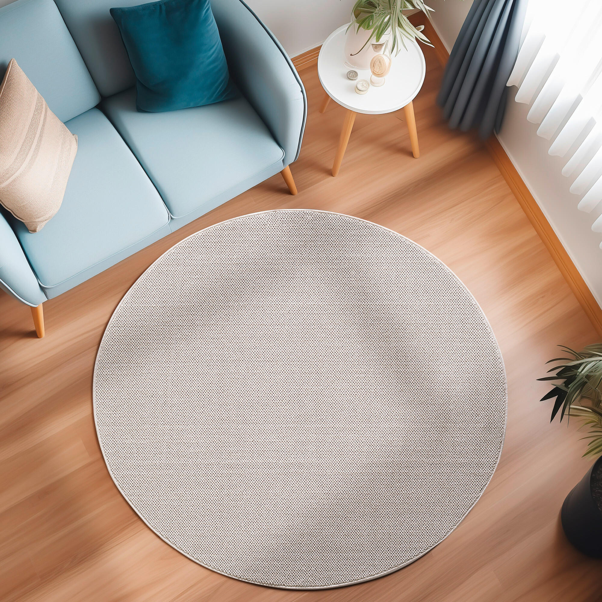 WEBTEPPICH 200 cm LOOM Creme  - Creme, Basics, Textil (200cm) - Novel