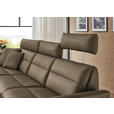 ECKSOFA in Echtleder Hellbraun  169/298 cm  - Hellbraun/Schwarz, Design, Leder/Metall (169/298cm) - Dieter Knoll