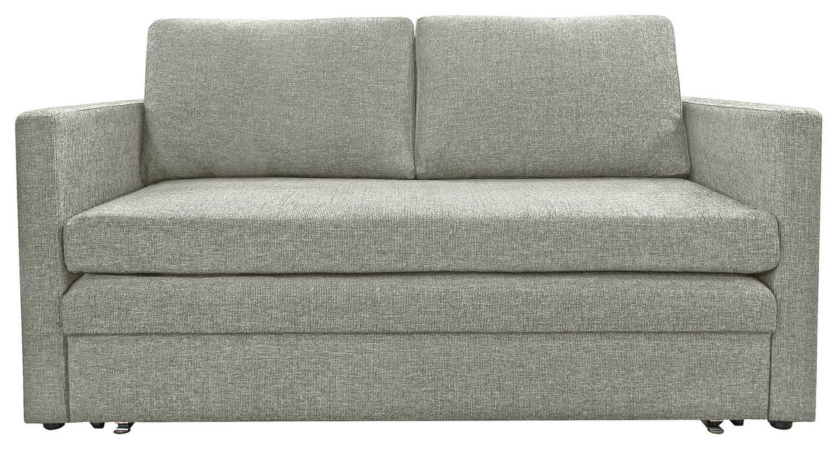 BÄDDSOFFA i greige  - greige/svart, Klassisk, textil/plast (160/85/91cm) - Best Price