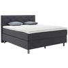 BOXSPRINGBETT 180/200 cm  Grau  - Alufarben/Grau, Konventionell, Textil/Metall (180/200cm) - Welnova