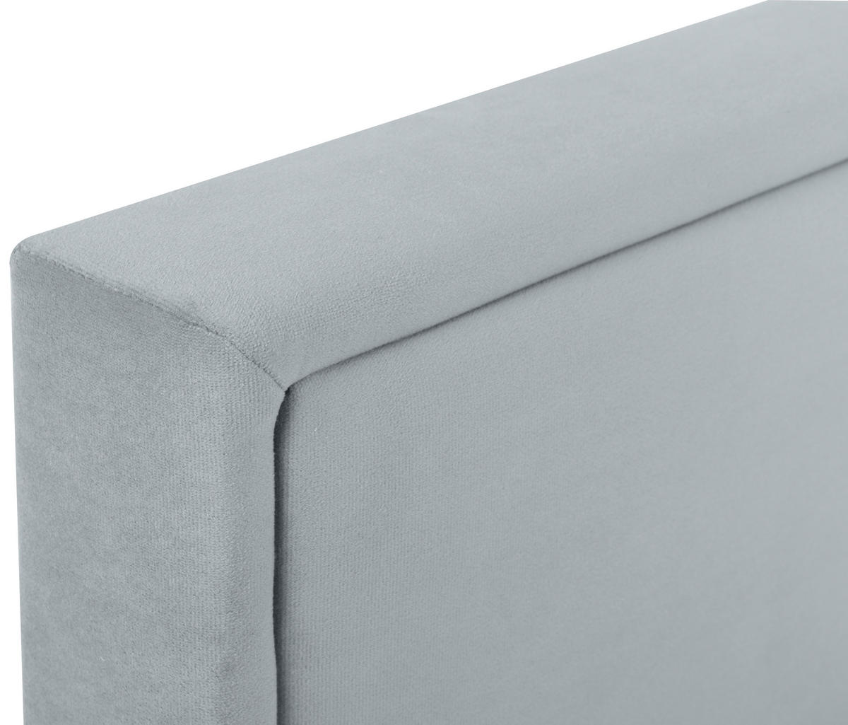 KÁRPITOZOTT ÁGY 90/200 cm  szürke  - króm/szürke, Modern, textil/fa (90/200cm) - MID.YOU