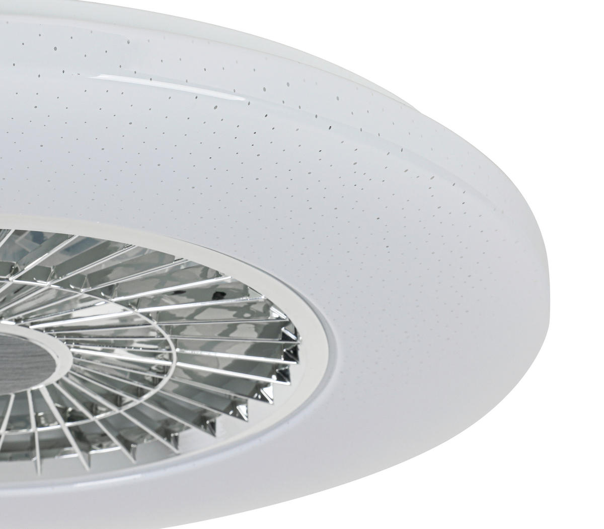 DECKENVENTILATOR - Chromfarben/Weiß, Trend, Kunststoff/Metall (58/14,5cm) - Mican