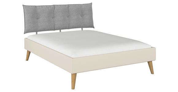 BETT 160/200 cm  in Champagner  - Wildeiche/Champagner, Design, Holz/Holzwerkstoff (160/200cm) - Carryhome