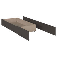 BETTKASTEN  Graphitfarben  - Graphitfarben, Konventionell, Holzwerkstoff/Kunststoff (59/22/59cm) - Xora