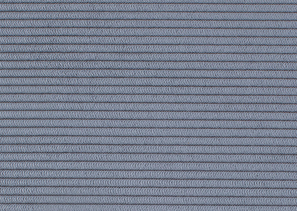 ECKSOFA in Feincord Blaugrau  - Blaugrau/Schwarz, Design, Kunststoff/Textil (284/205cm) - MID.YOU