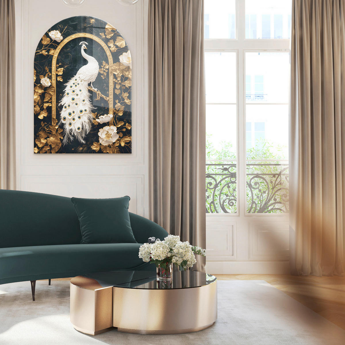 GLASBILD Tiere 70/100 cm  - Multicolor, Basics, Glas/Papier (70/100cm)