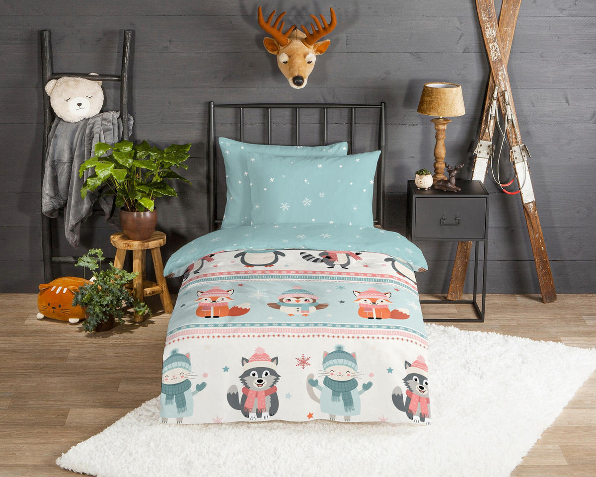 KINDERBETTWÄSCHE 140/200 cm  - Multicolor/Weiß, Basics, Textil (140/200cm)