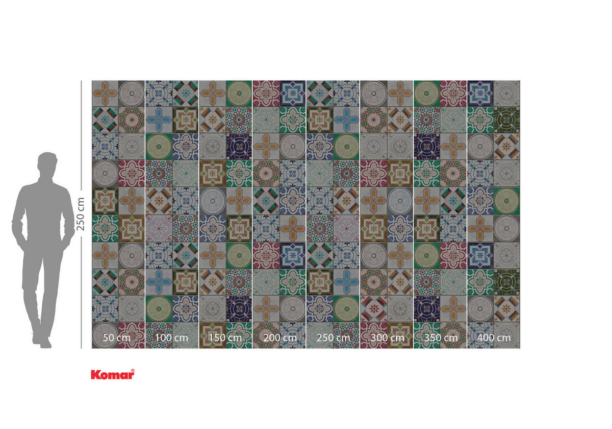 NON WOVEN-TAPET 400/250 cm  - multicolor, Basics (400/250cm) - Komar
