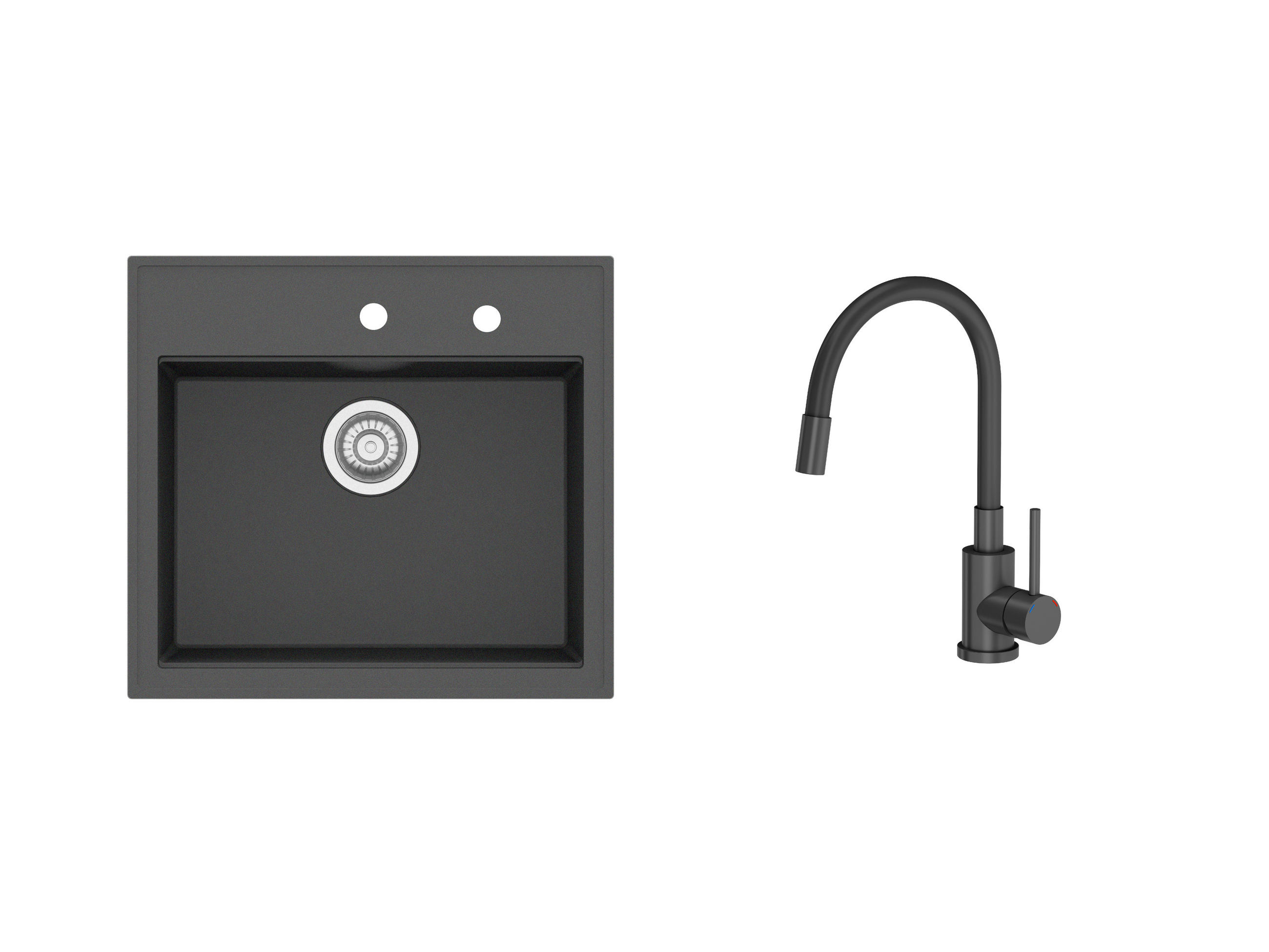 SUDOPERA - SET   56/51/21 cm         - crna, Osnovno, kamen (56/51/21cm)