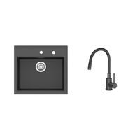 SUDOPERA - SET   56/51/21 cm         - crna, Osnovno, kamen (56/51/21cm)