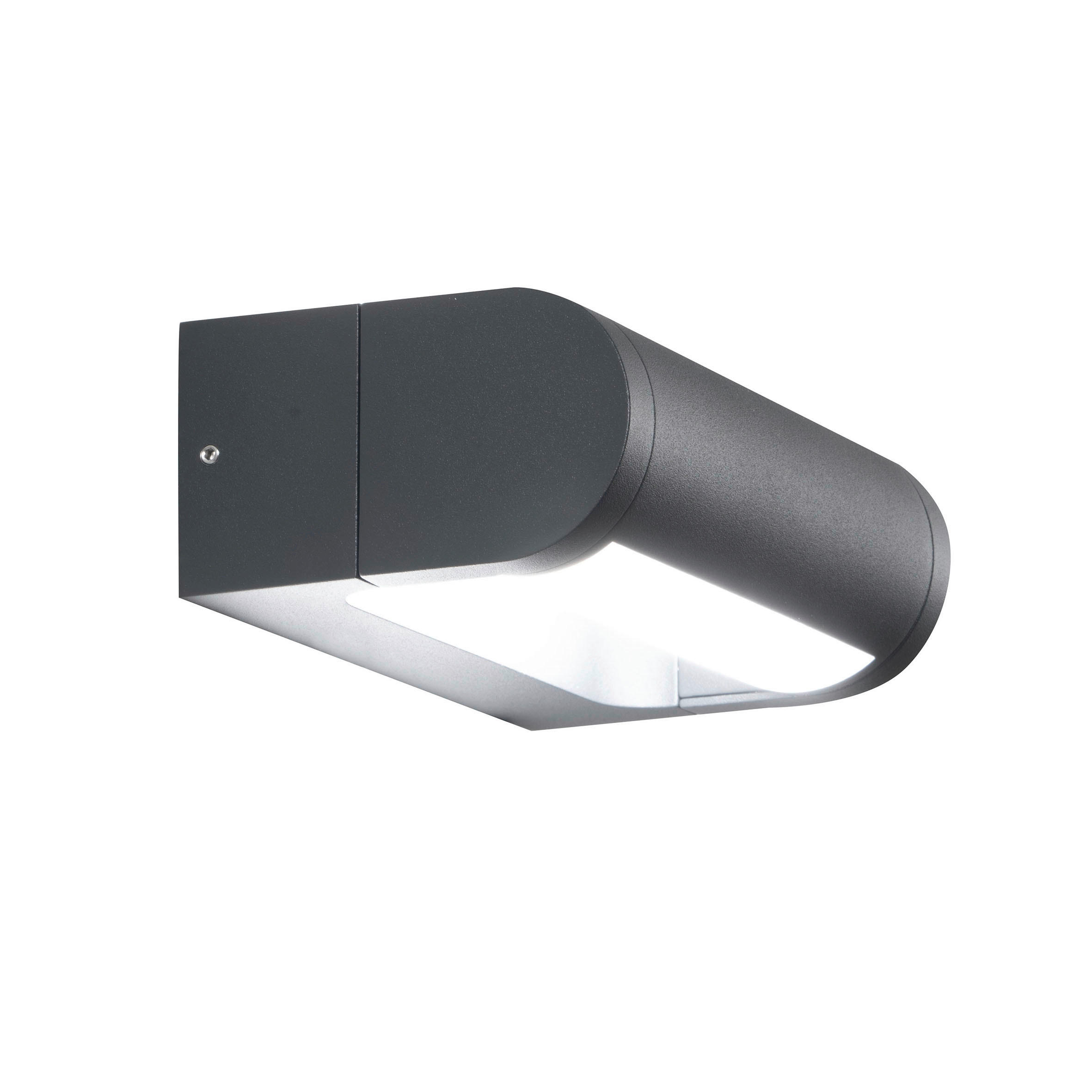 SPOLJNA ZIDNA SVETILJKA Wild  - tamnosiva/bela, Osnovno, metal/plastika (17.5/11/6cm)