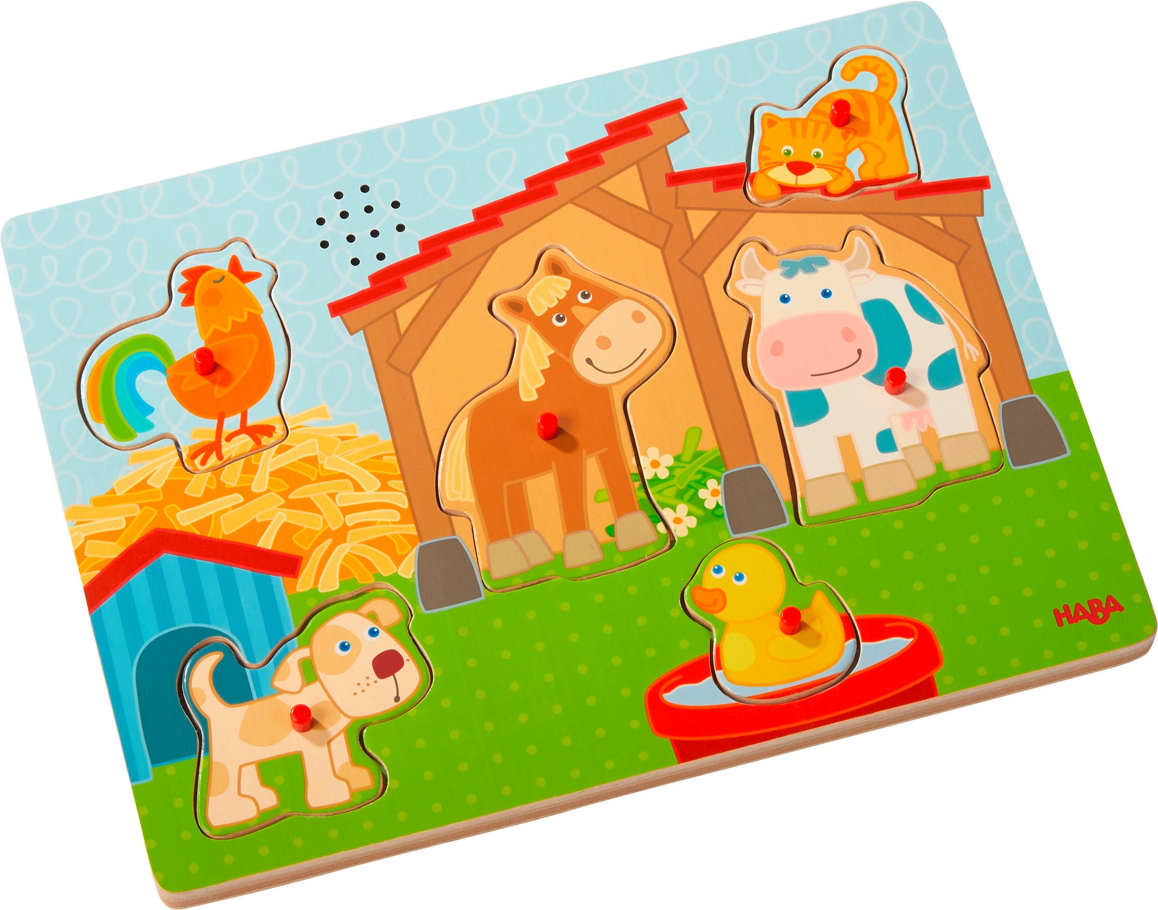 SOUND-GREIFPUZZLE - Multicolor, Basics, Holz/Holzwerkstoff (35/24cm) - Haba