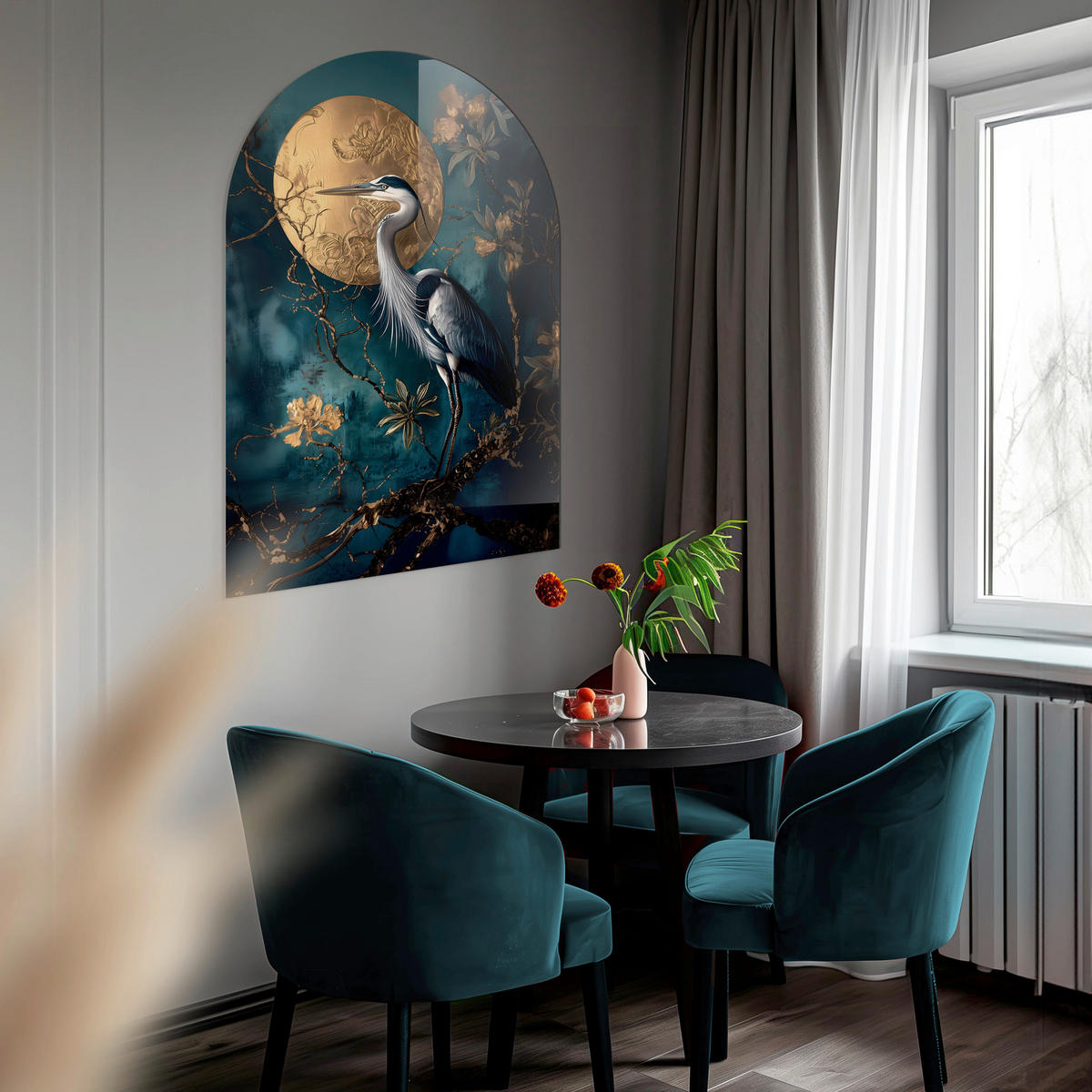 GLASBILD Tiere 70/100 cm  - Multicolor, Basics, Glas/Papier (70/100cm)