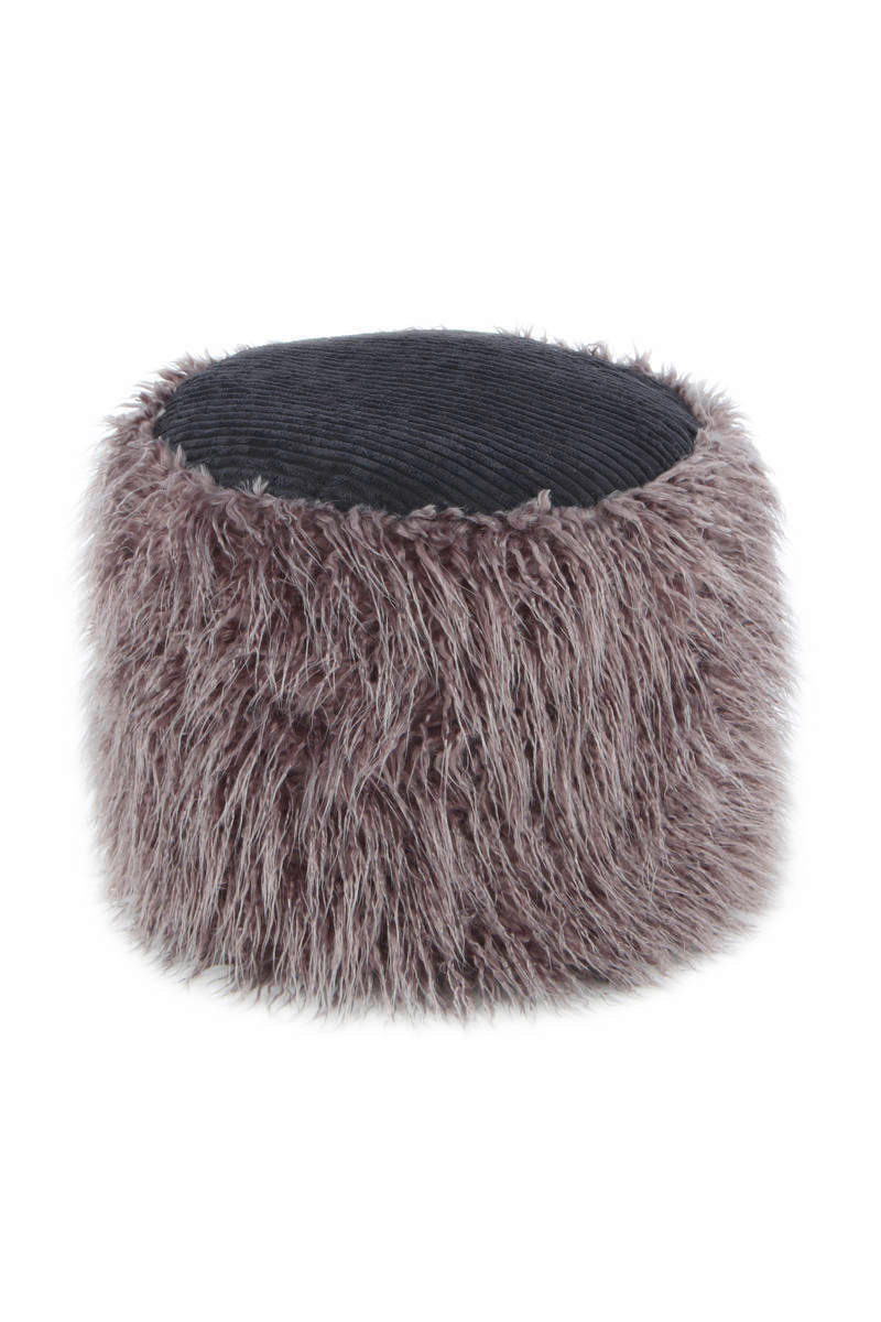 POUF 45/38/45 cm  - Dunkelgrau, Basics, Kunststoff (45/38/45cm) - Kayoom