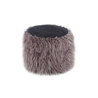 POUF in Dunkelgrau Kunststoff  - Dunkelgrau, Basics, Kunststoff (45/38/45cm) - Kayoom