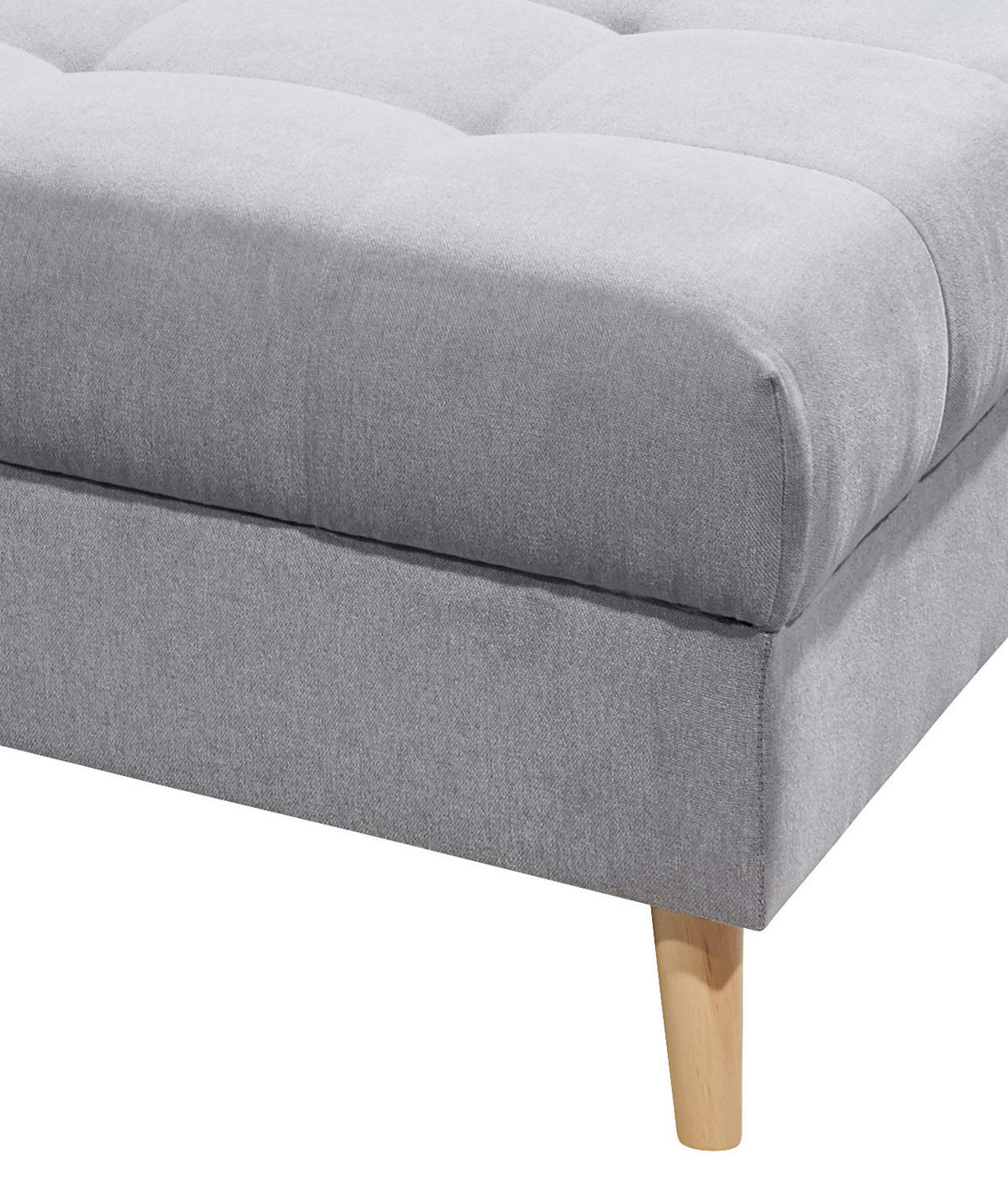 TABURETKA, textil, kompozitné drevo, 106/48/80 cm - farba borovice/svetlosivá, Konventionell, drevo/kompozitné drevo (106/48/80cm) - MID.YOU