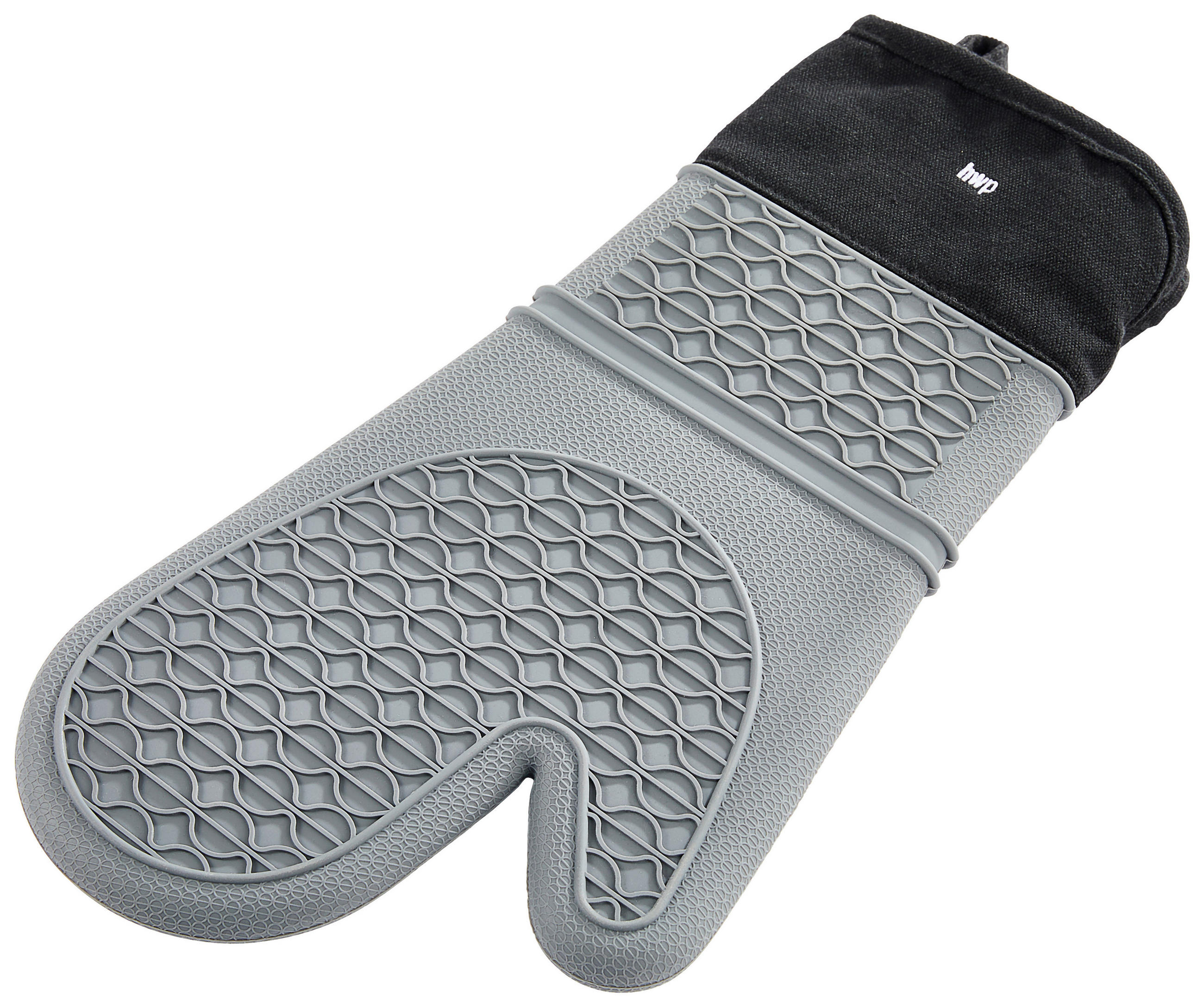 KUHINJSKA RUKAVICA siva, crna , plastika, tekstil   - siva/crna, Osnovno, tekstil/plastika (19/36,5cm) - Homeware Profession.