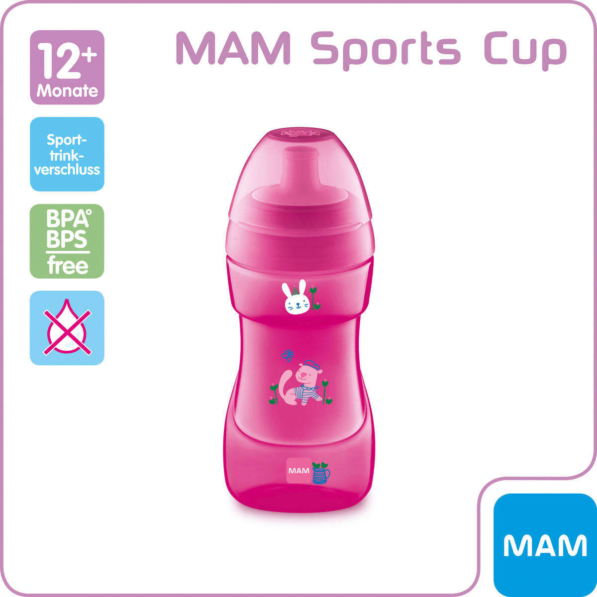 BABYTRINKFLASCHE Sports Cup 330 ml  - Basics, Kunststoff (330ml) - MAM