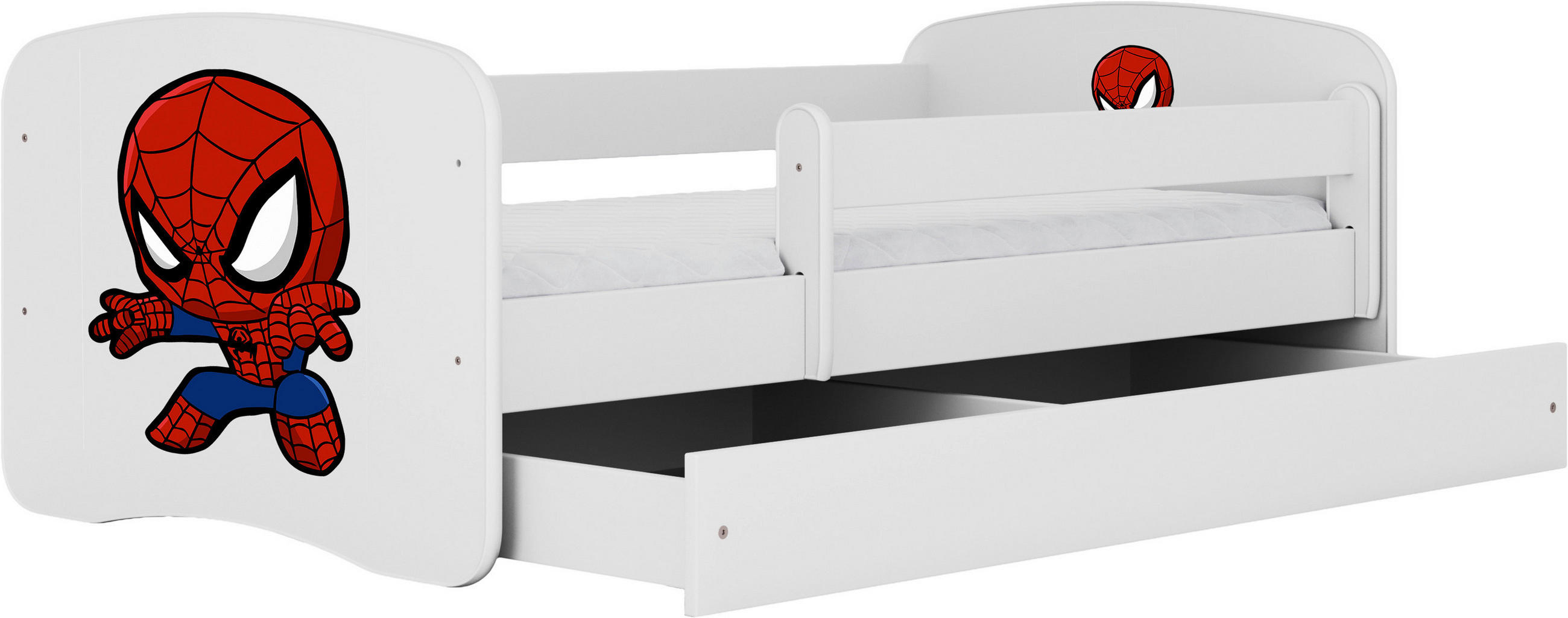 KINDER-/JUNIORBETT - Birkefarben/Weiß, MODERN, Holz/Holzwerkstoff (80/160cm) - MID.YOU