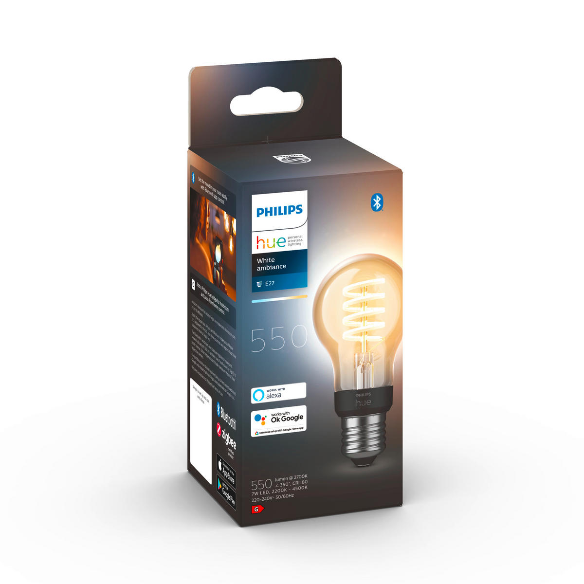 LED-LEUCHTMITTEL   E27  - Weiss, Basics, Kunststoff (6/11,5cm) - Philips HUE