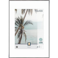 BILDERRAHMEN - Silberfarben, Basics, Glas/Kunststoff (101/71cm)