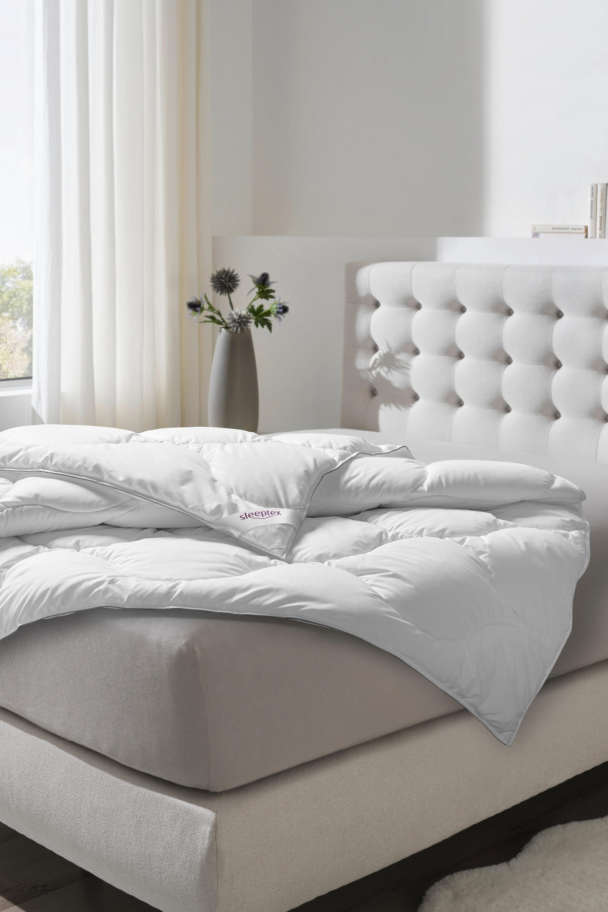 BETTDECKE  140/200 cm 100.00 % Polyester  - Weiß, Basics, Textil (140/200cm) - Sleeptex