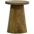 BEISTELLTISCH 33/33/43 cm Akazie vollmassiv Akaziefarben rund  - Akaziefarben, Design, Holz (33/33/43cm) - Carryhome
