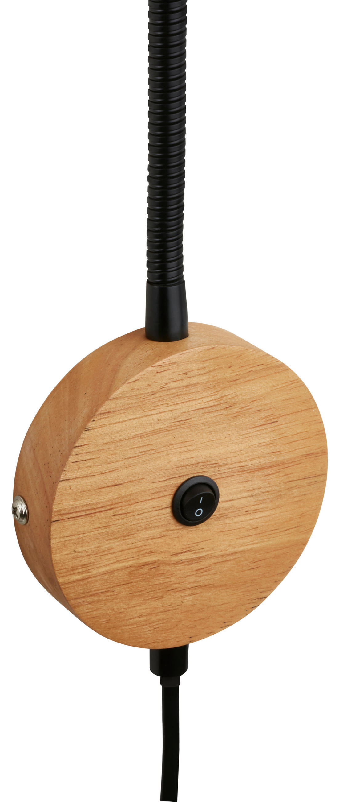 STENSKA SVETILKA  Tusa 4,8 W/400 lm/3000 K/230 V/ - svetlo rjava/črna, Basics, kovina/les (41/46cm)