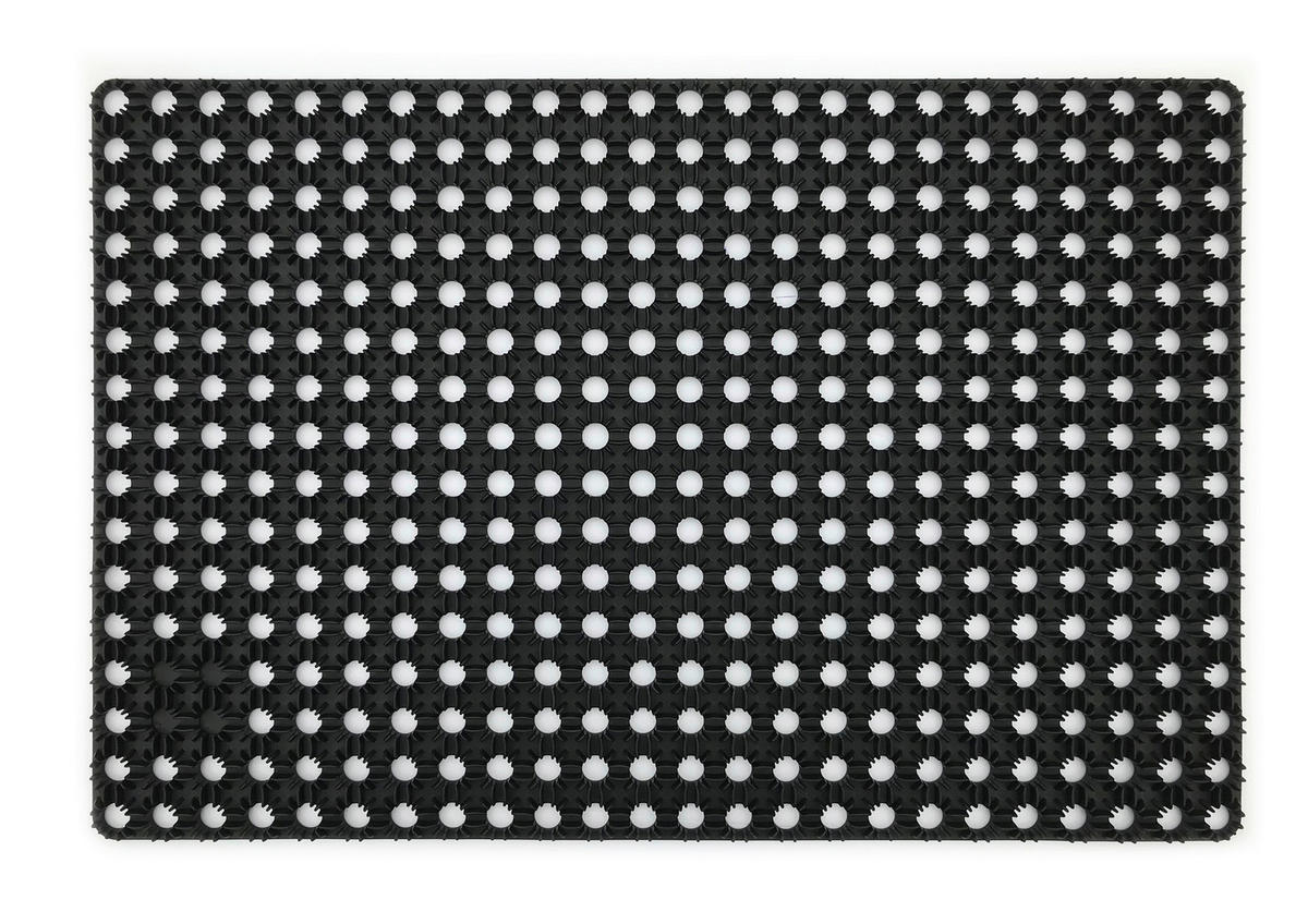 FUSSMATTE - Schwarz, Konventionell, Kunststoff (59/39cm) - Esposa