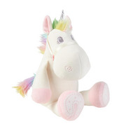 ZVÍŘÁTKO PLYŠOVÉ - bílá/pink, Basics, textil (25cm) - My Baby Lou