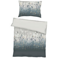 BETTWÄSCHE Herbal Flanell 140/200 cm  - Pastellblau, Design, Textil (140/200cm) - Kaeppel