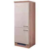 GERÄTEUMBAUSCHRANK 60/161,6/60 cm  in Kaschmir  - Kaschmir/Edelstahlfarben, MODERN, Holzwerkstoff/Metall (60/161,6/60cm) - FlexWell