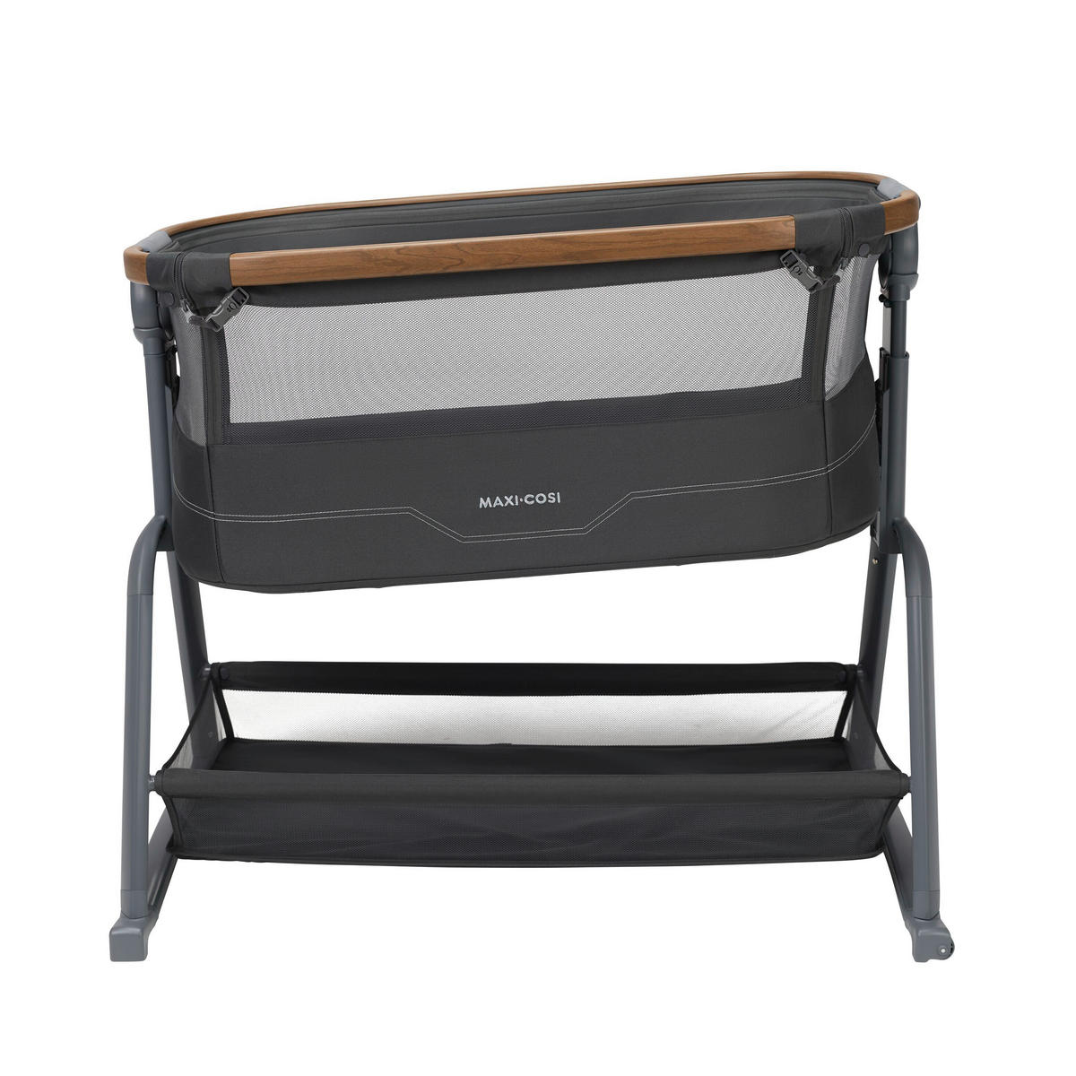 BEISTELLBETT Iora Plus   - Grau, Basics, Naturmaterialien/Kunststoff (61,3/68,3-77,4/91cm) - Maxi-Cosi